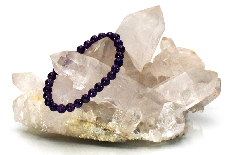 amethyst energy bracelet with crystal