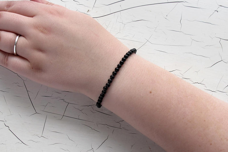black tourmaline energy bracelet models arm