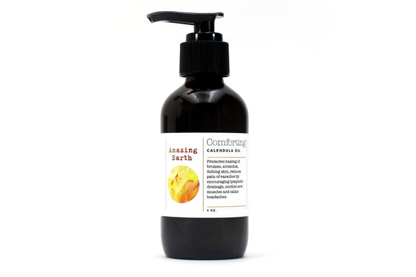 comfort calendula healing oil bottle