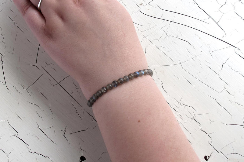 labradorite energy bracelet models arm
