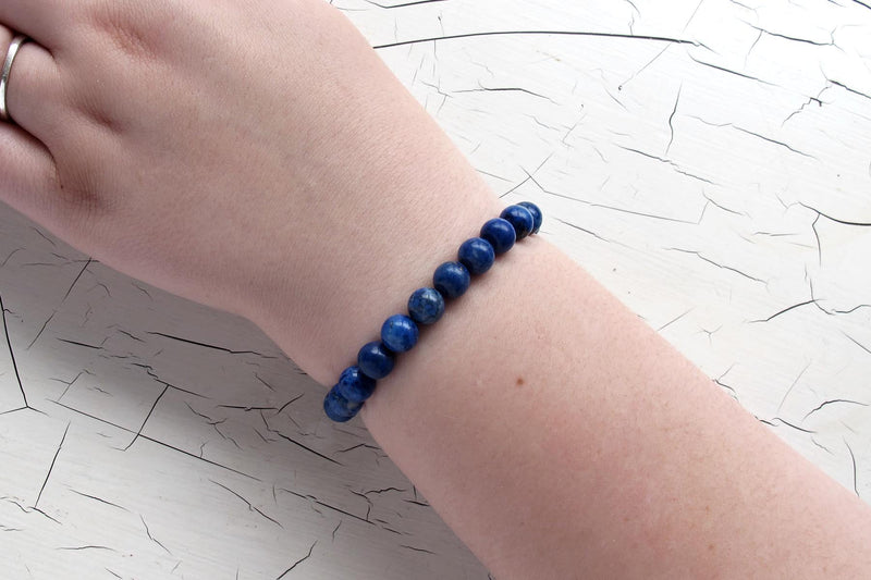 lapis lazuli energy bracelet models arm