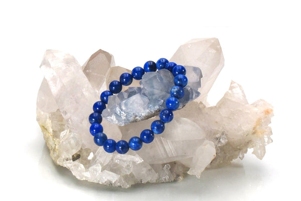 lapis lazuli energy bracelet with crystal 