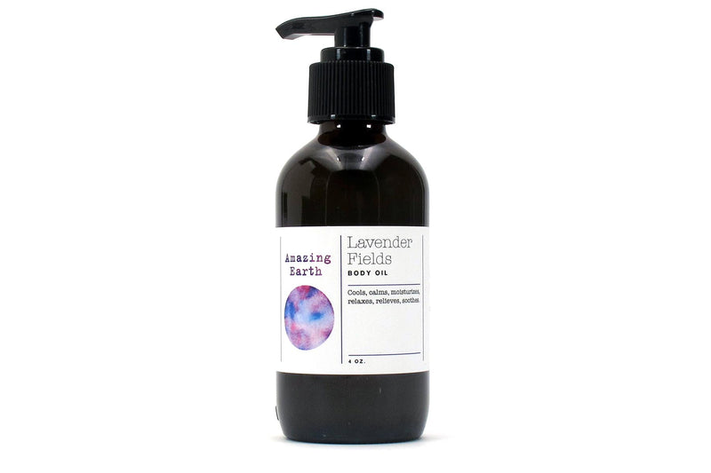 lavender fields body oil bottle