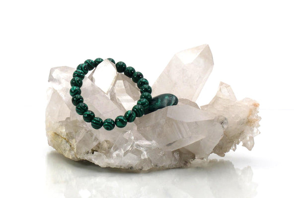 malachite energy bracelet with crystal 